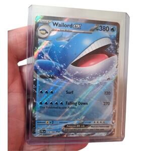 Wailord ex 016/084 Double Rare Pitch Black Pokemon